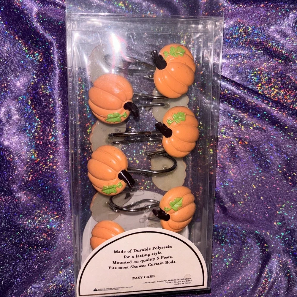 Pumpkin Shower Hooks